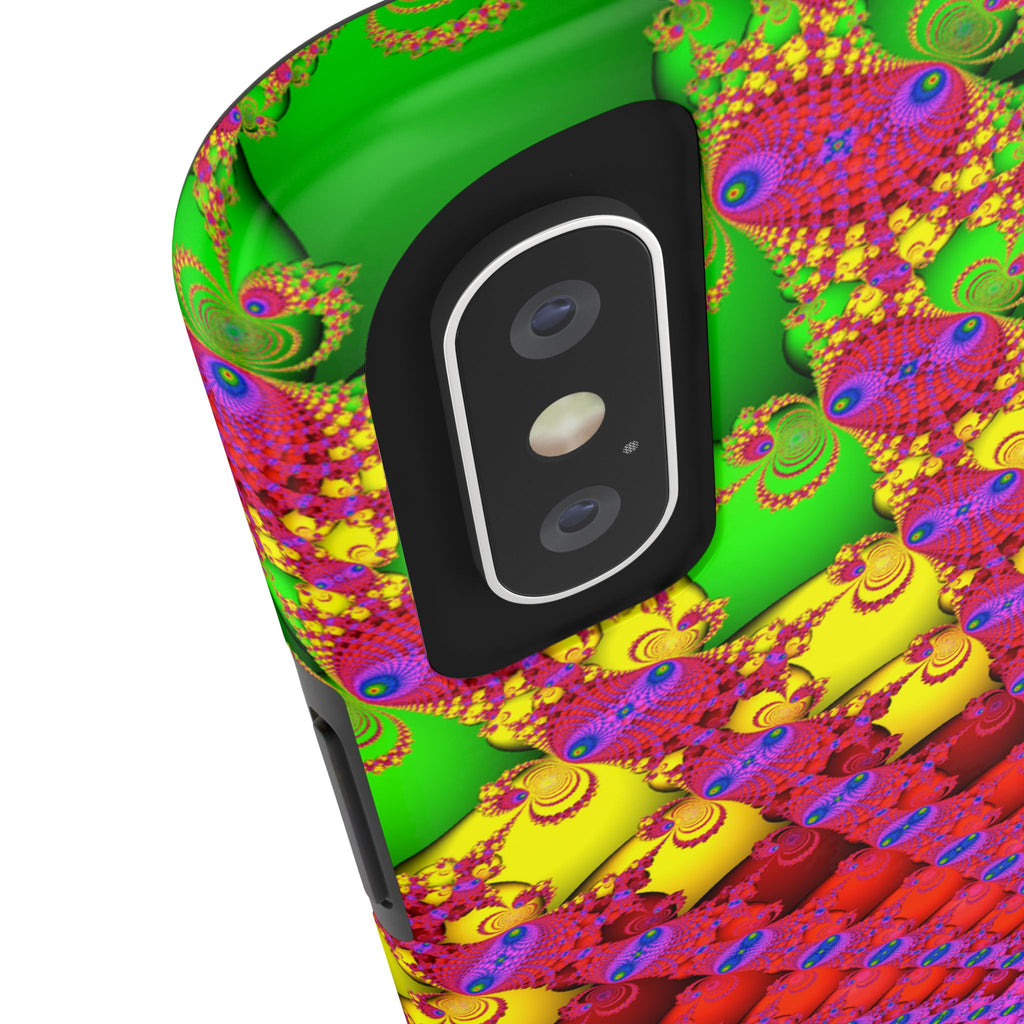 Psychedelic Fractal Tough Phone Case: Colorful Trippy Art