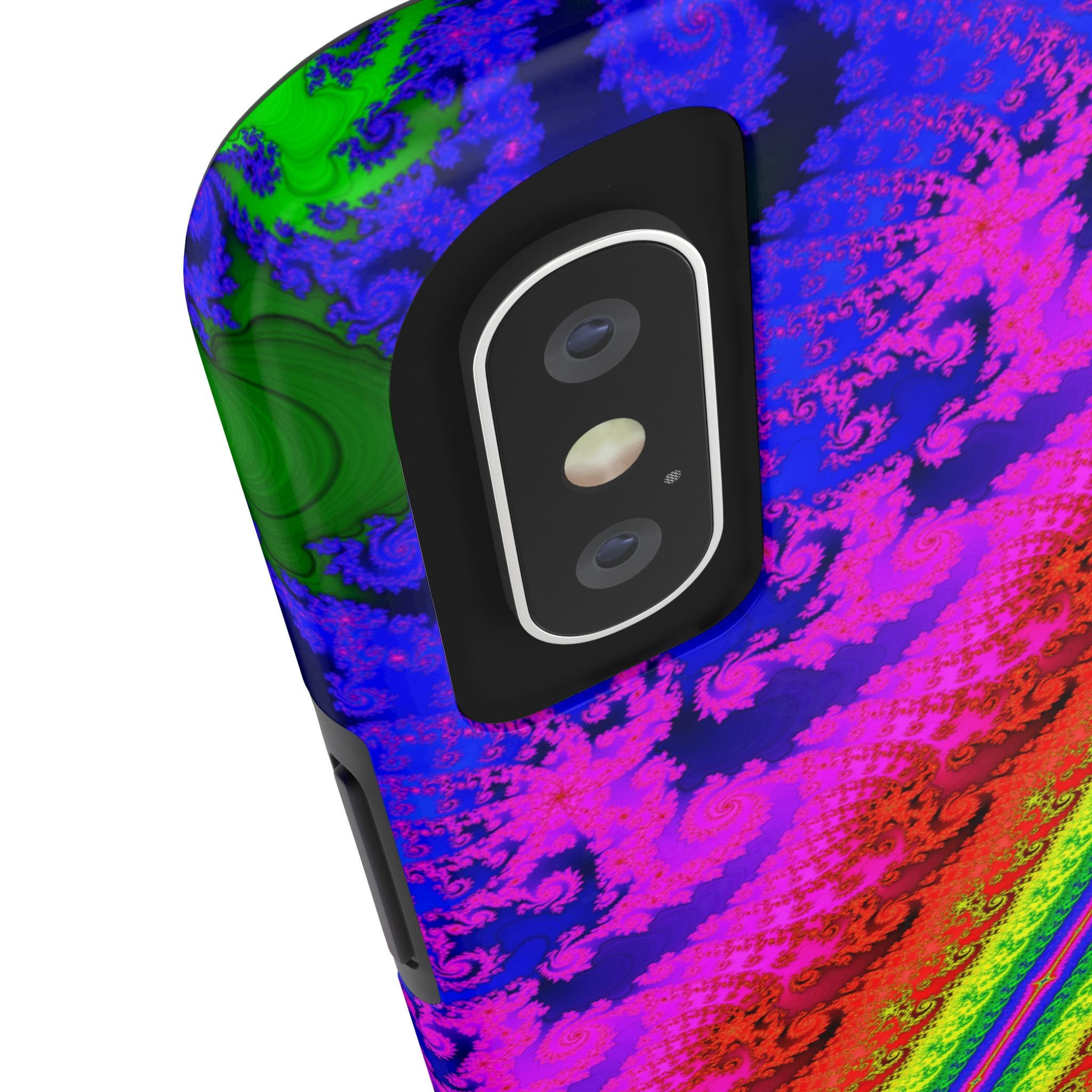 Psychedelic Fractal Tough Phone Case: Colorful Trippy Art