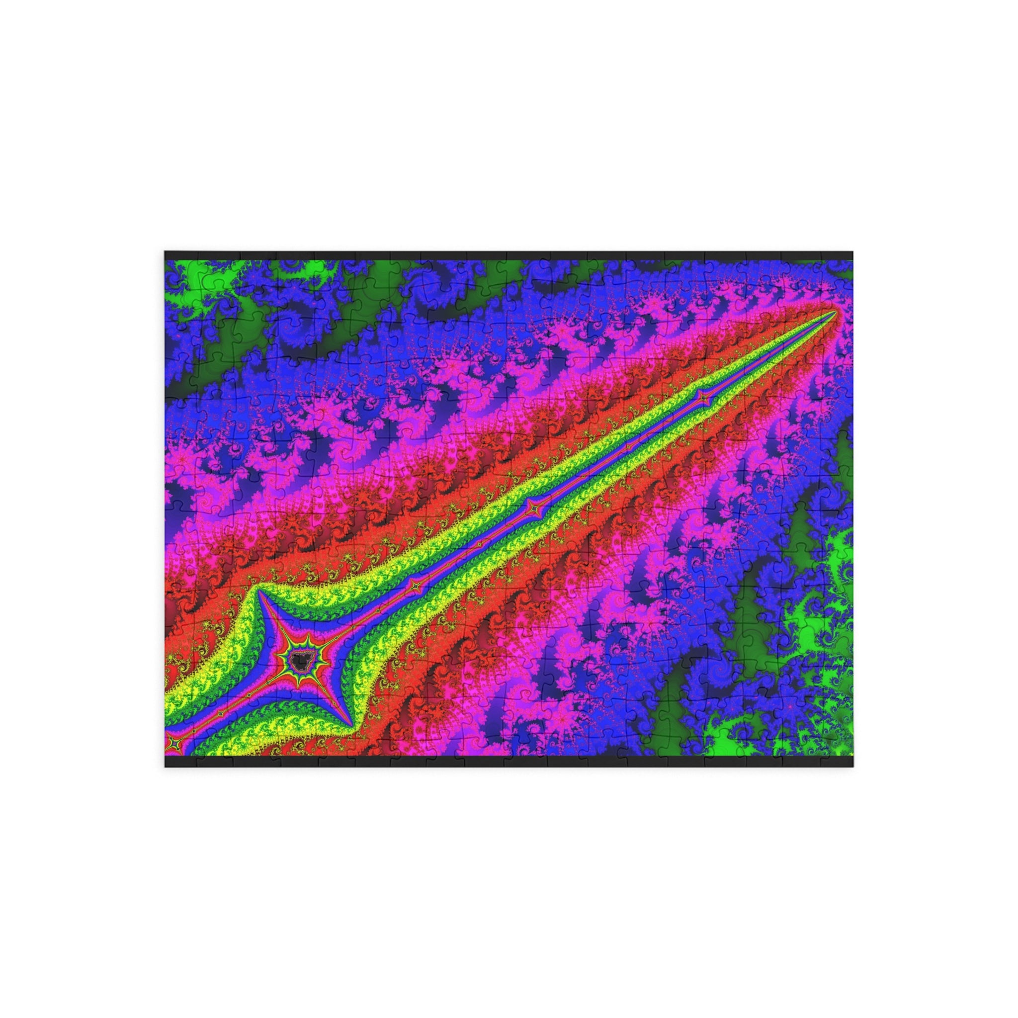 Psychedelic Fractal Jigsaw Puzzle: Vibrant Colors, Fun Challenge (1000-Piece)