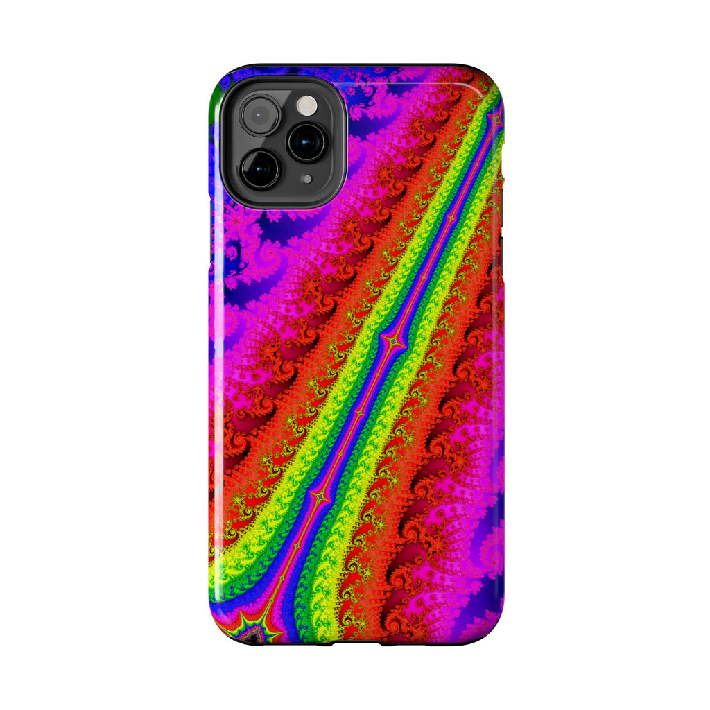 Psychedelic Fractal Tough Phone Case: Colorful Trippy Art