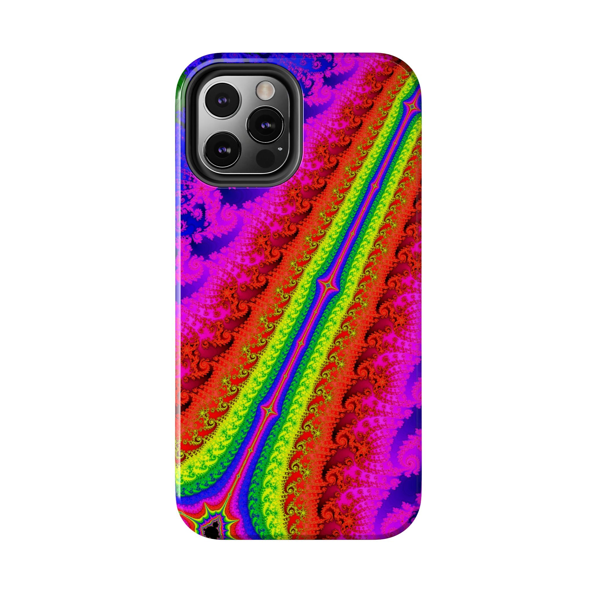 Psychedelic Fractal Tough Phone Case: Colorful Trippy Art