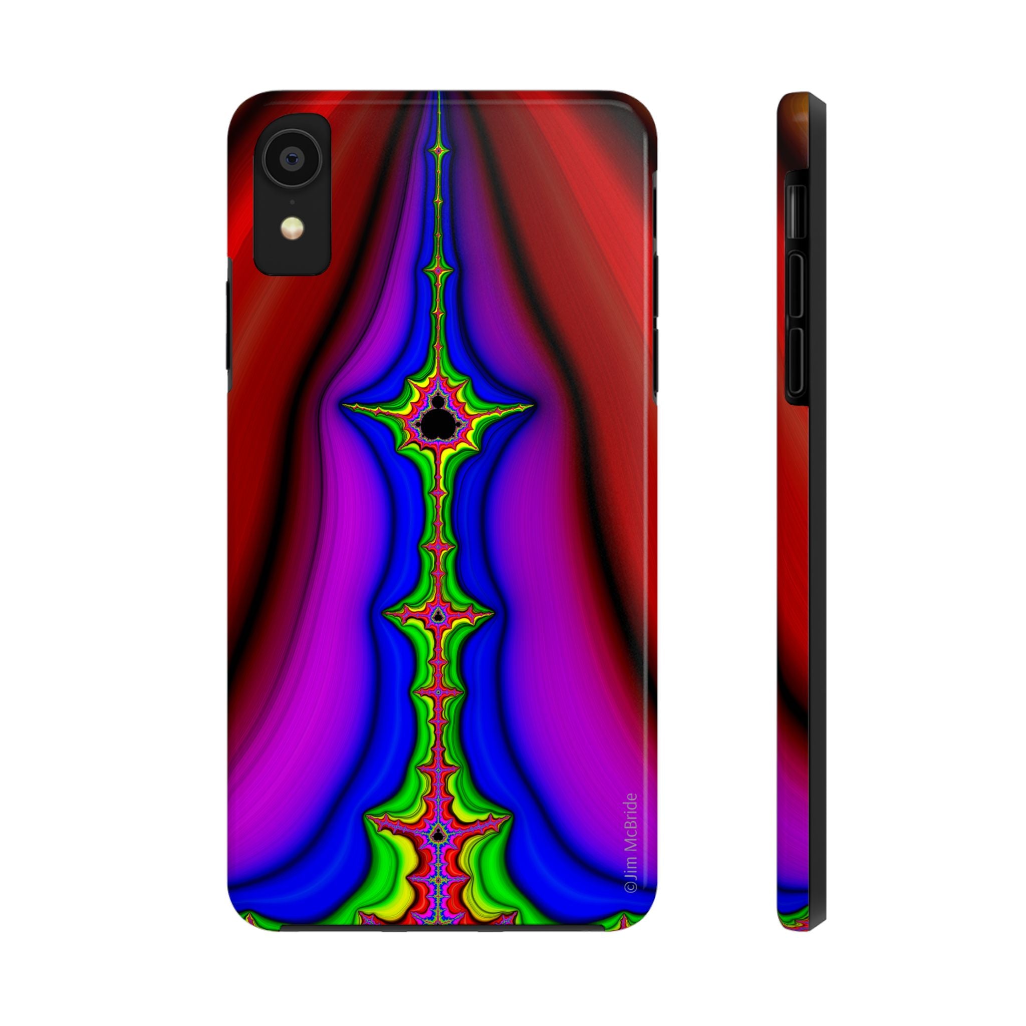 Psychedelic Fractal Tough Phone Case: Colorful Trippy Art