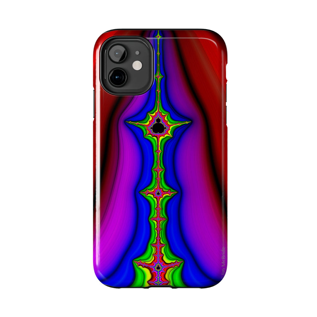 Psychedelic Fractal Tough Phone Case: Colorful Trippy Art
