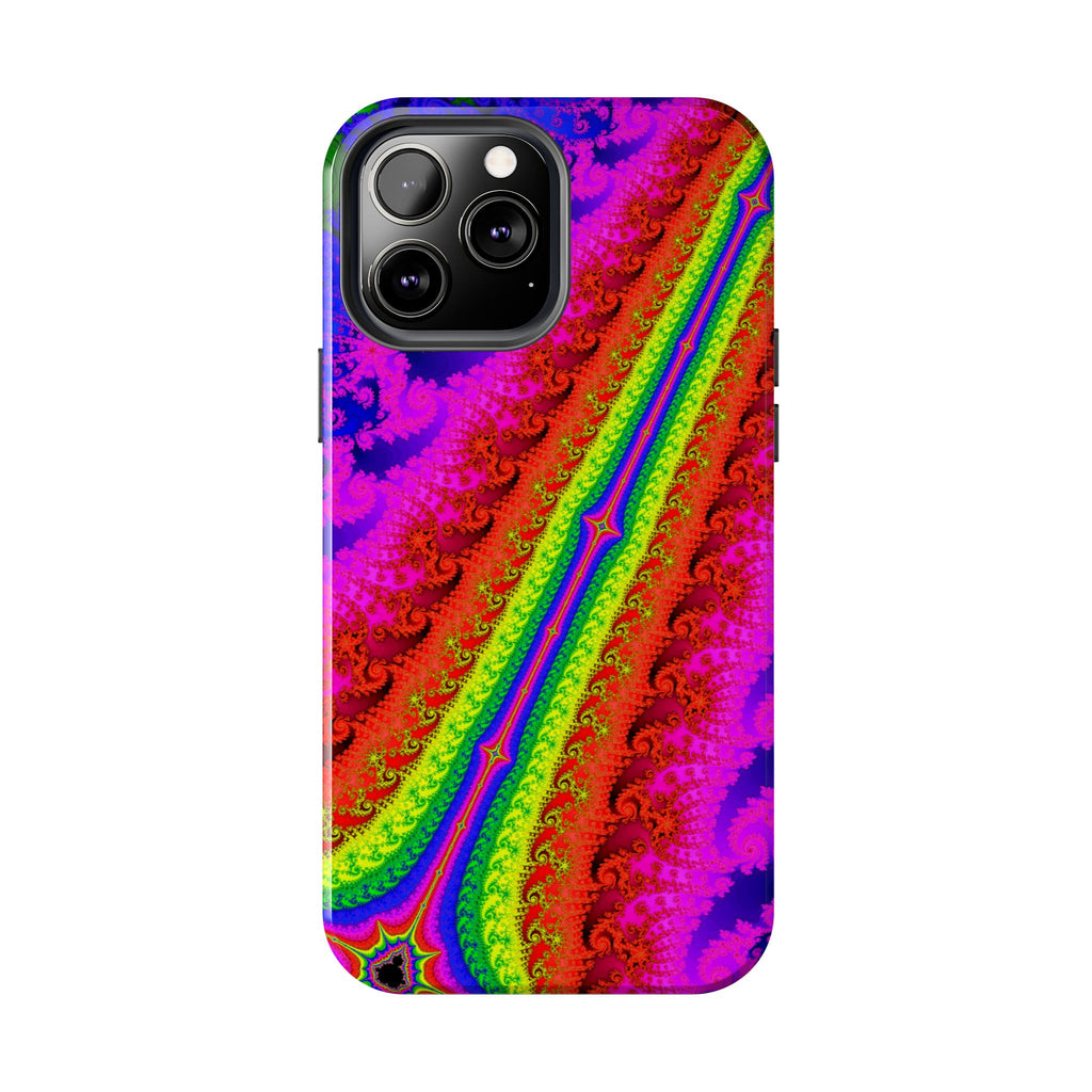 Psychedelic Fractal Tough Phone Case: Colorful Trippy Art