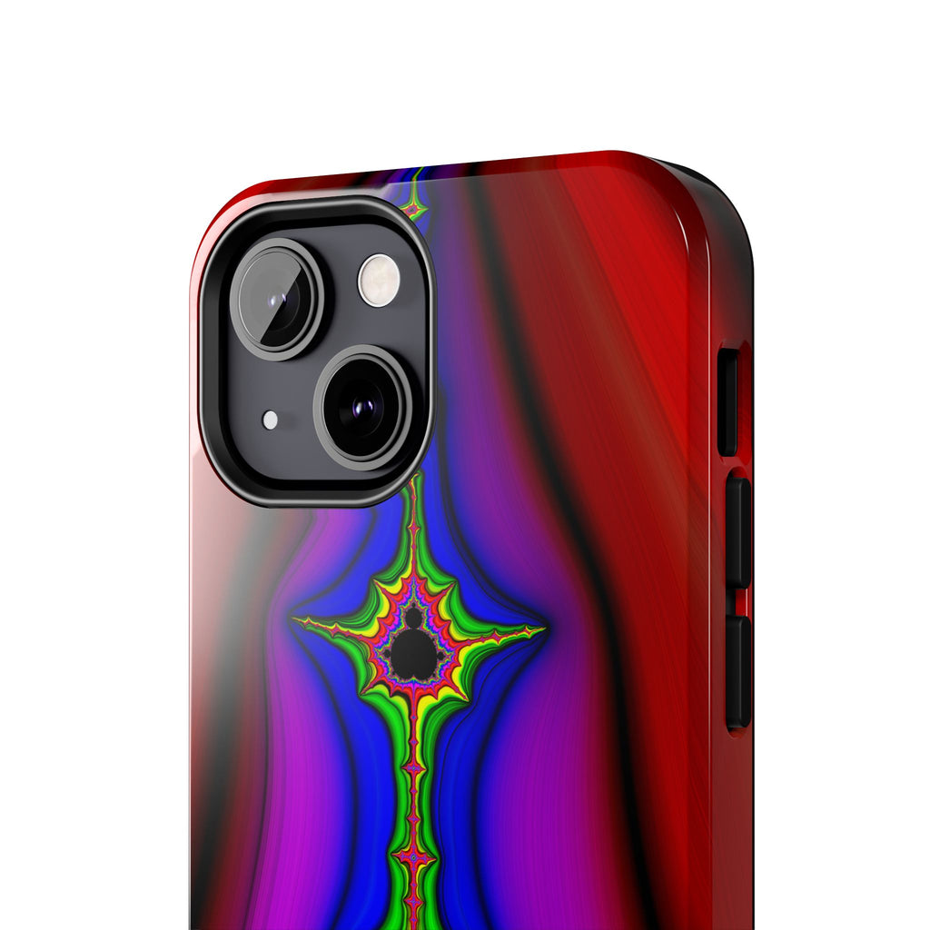 Psychedelic Fractal Tough Phone Case: Colorful Trippy Art