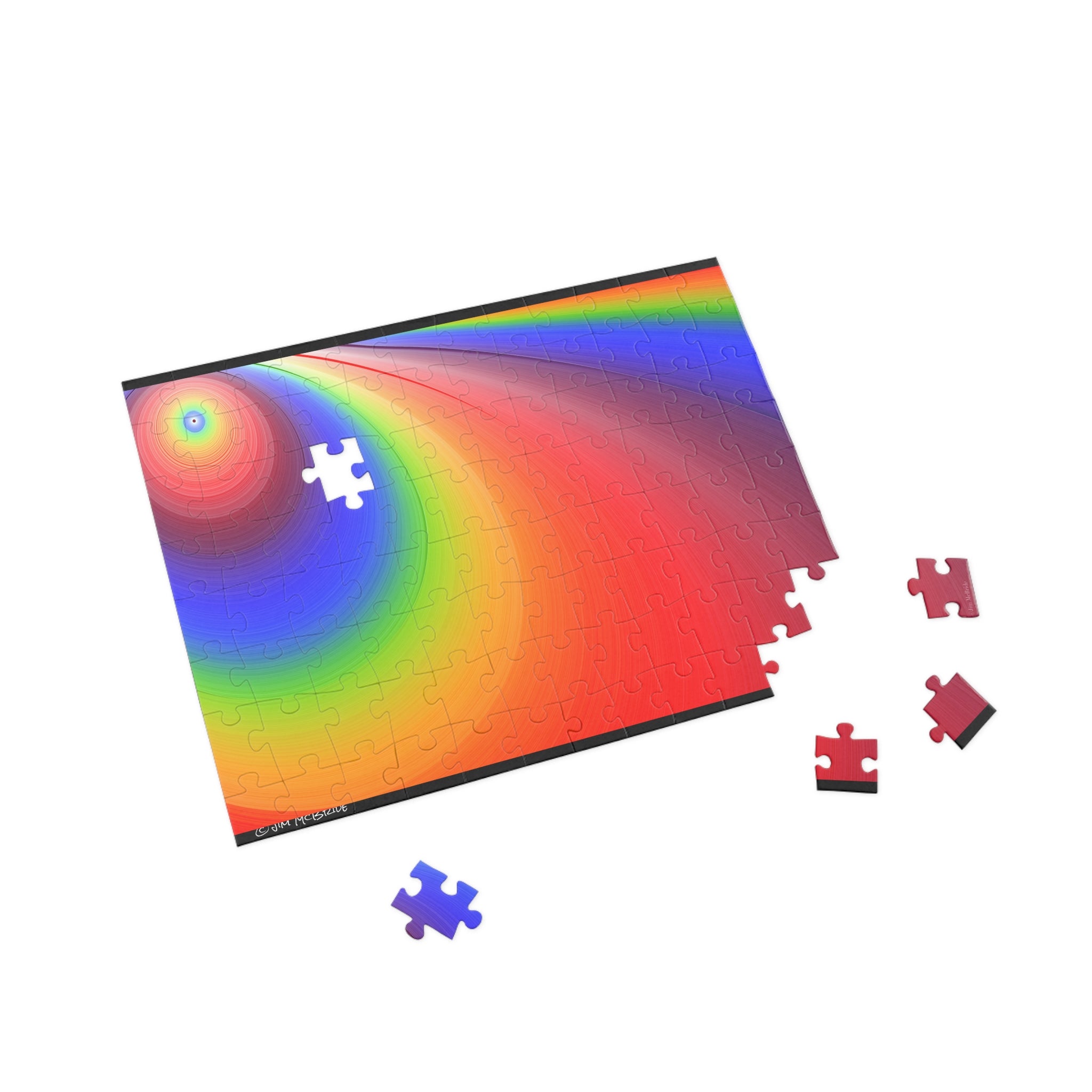 Psychedelic Fractal Jigsaw Puzzle: Vibrant Colors, Fun Challenge (1000-Piece)