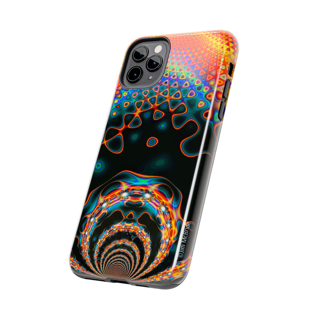 Psychedelic Fractal Tough Phone Case: Colorful Trippy Art
