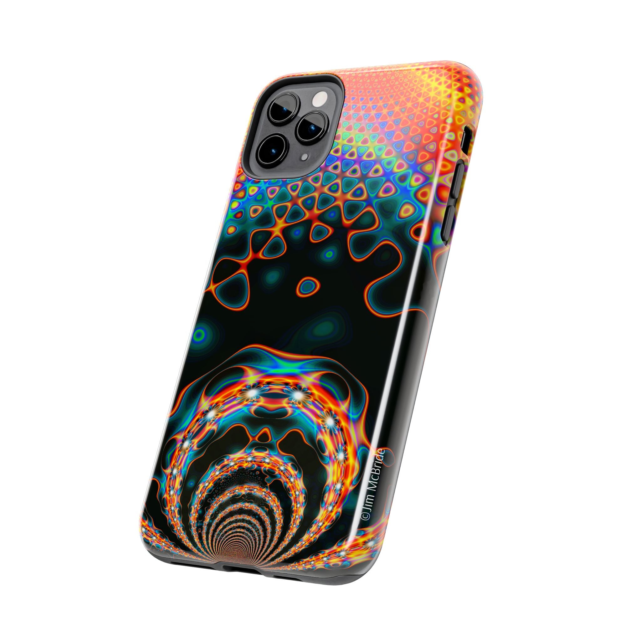 Psychedelic Fractal Tough Phone Case: Colorful Trippy Art