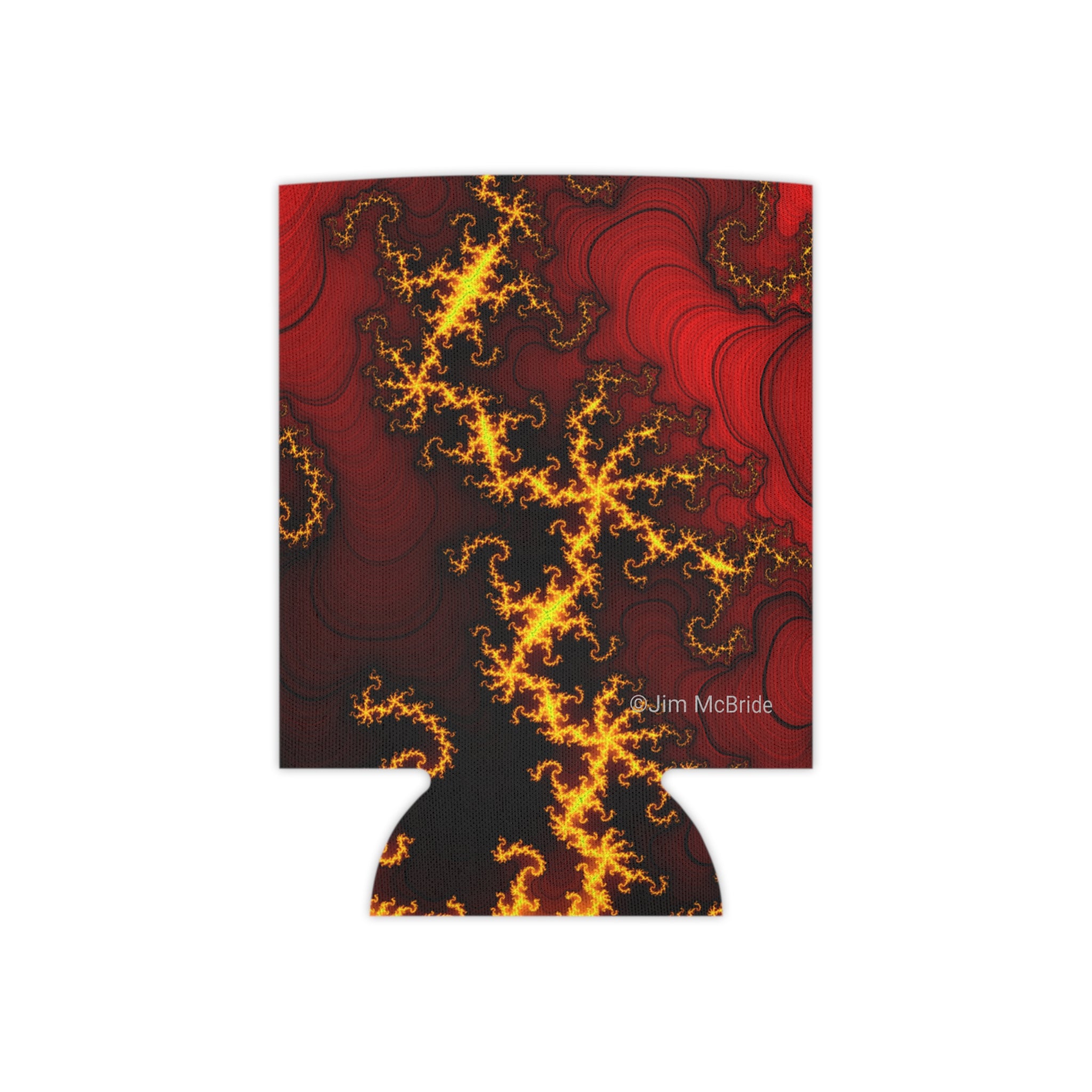 Mandelbrot Fractal Can Cooler: Trippy Abstract Party Favor