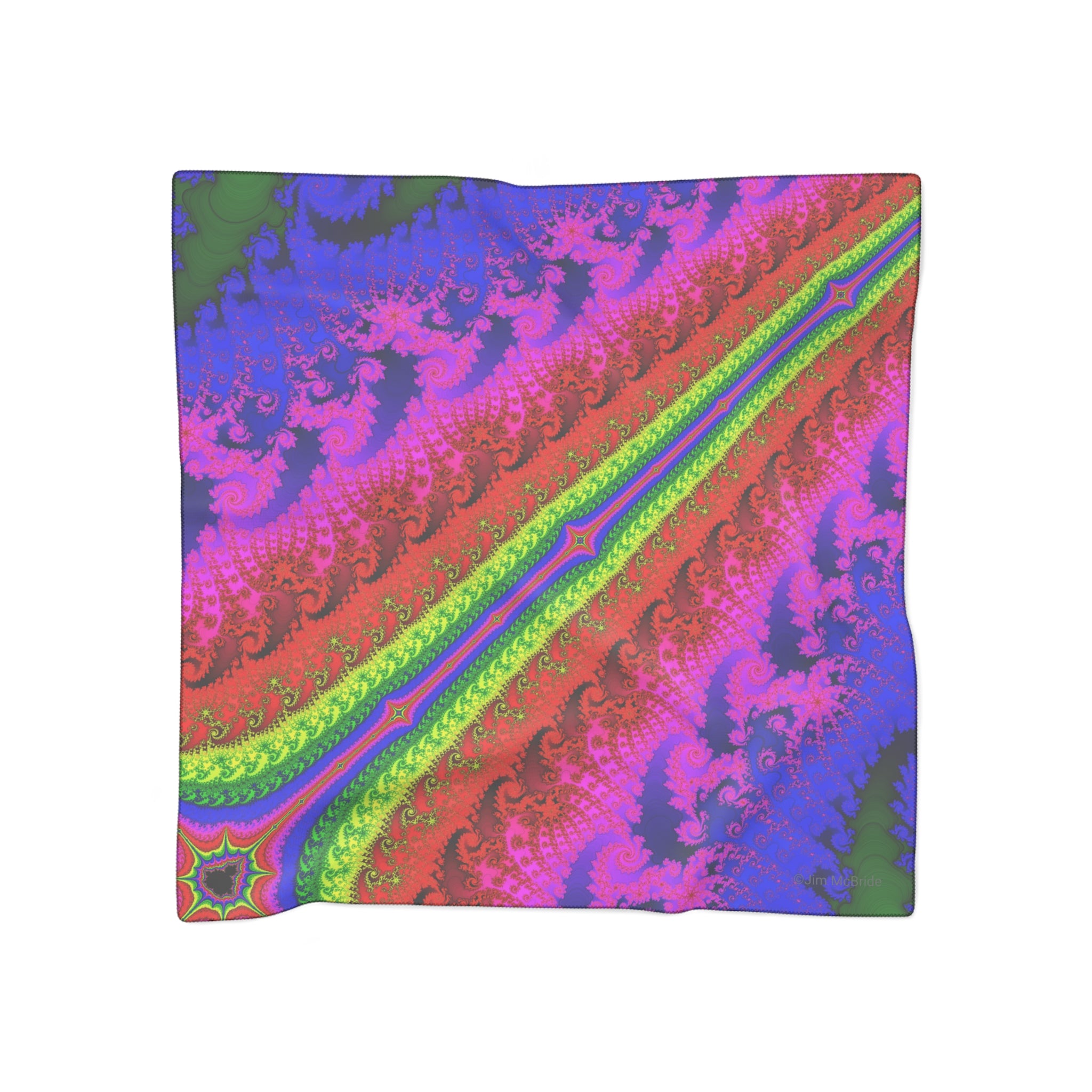 Trippy Mandelbrot Fractal Scarf: Colorful Abstract Art