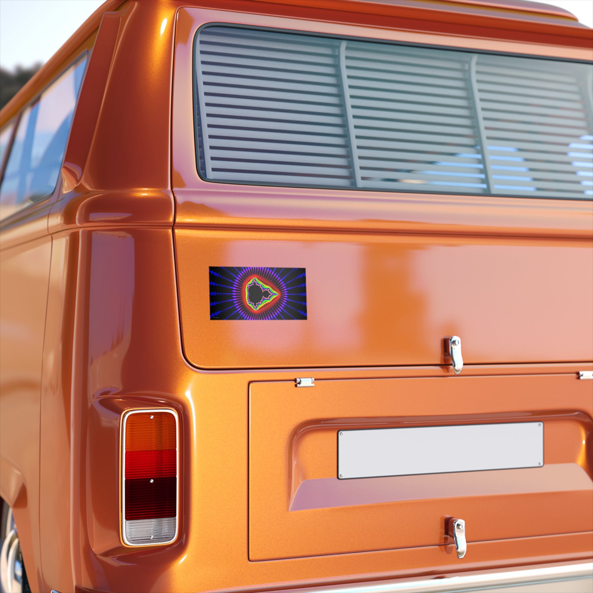 Fractal Bumper Sticker: Trippy Abstract Art, Waterproof Vinyl