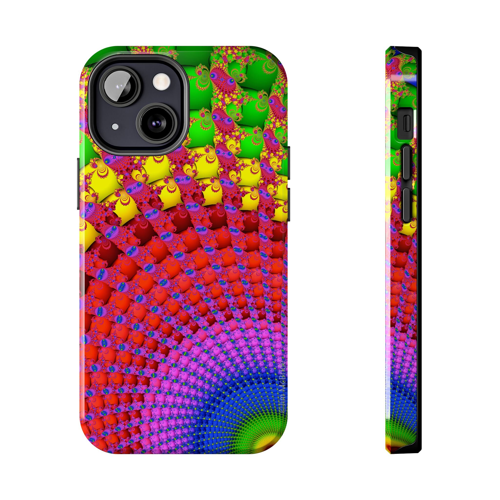 Psychedelic Fractal Tough Phone Case: Colorful Trippy Art