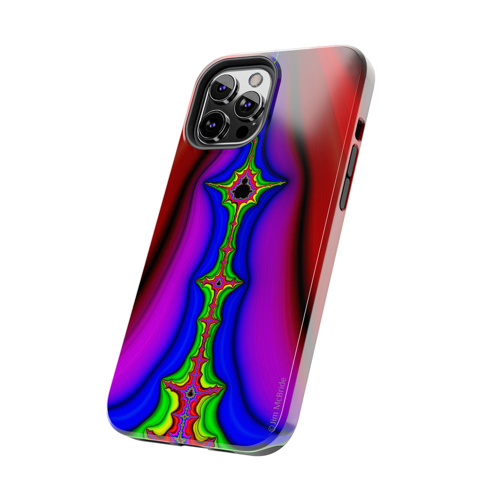 Psychedelic Fractal Tough Phone Case: Colorful Trippy Art