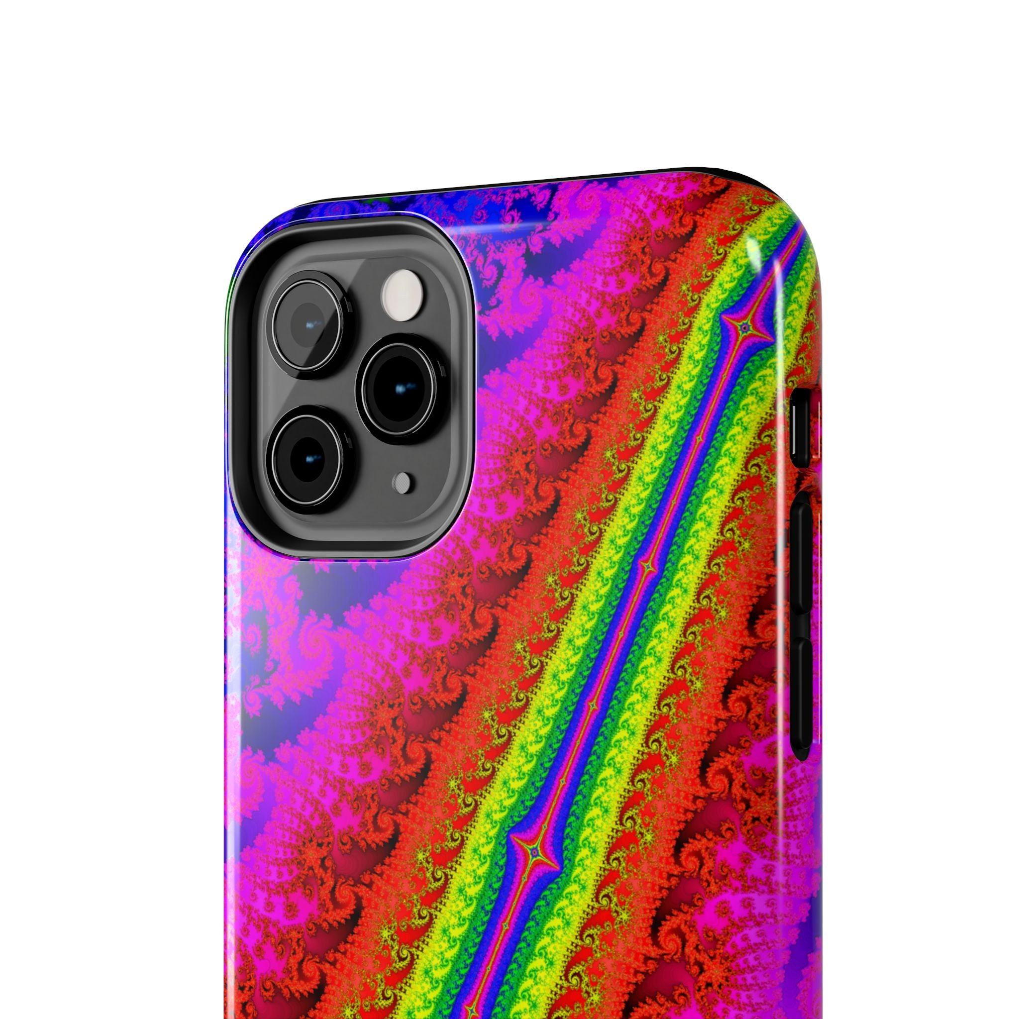 Psychedelic Fractal Tough Phone Case: Colorful Trippy Art