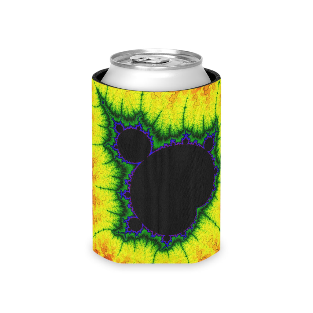 Mandelbrot Fractal Can Cooler: Trippy Abstract Party Favor