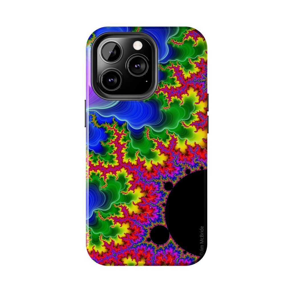 Psychedelic Fractal Tough Phone Case: Colorful Trippy Art