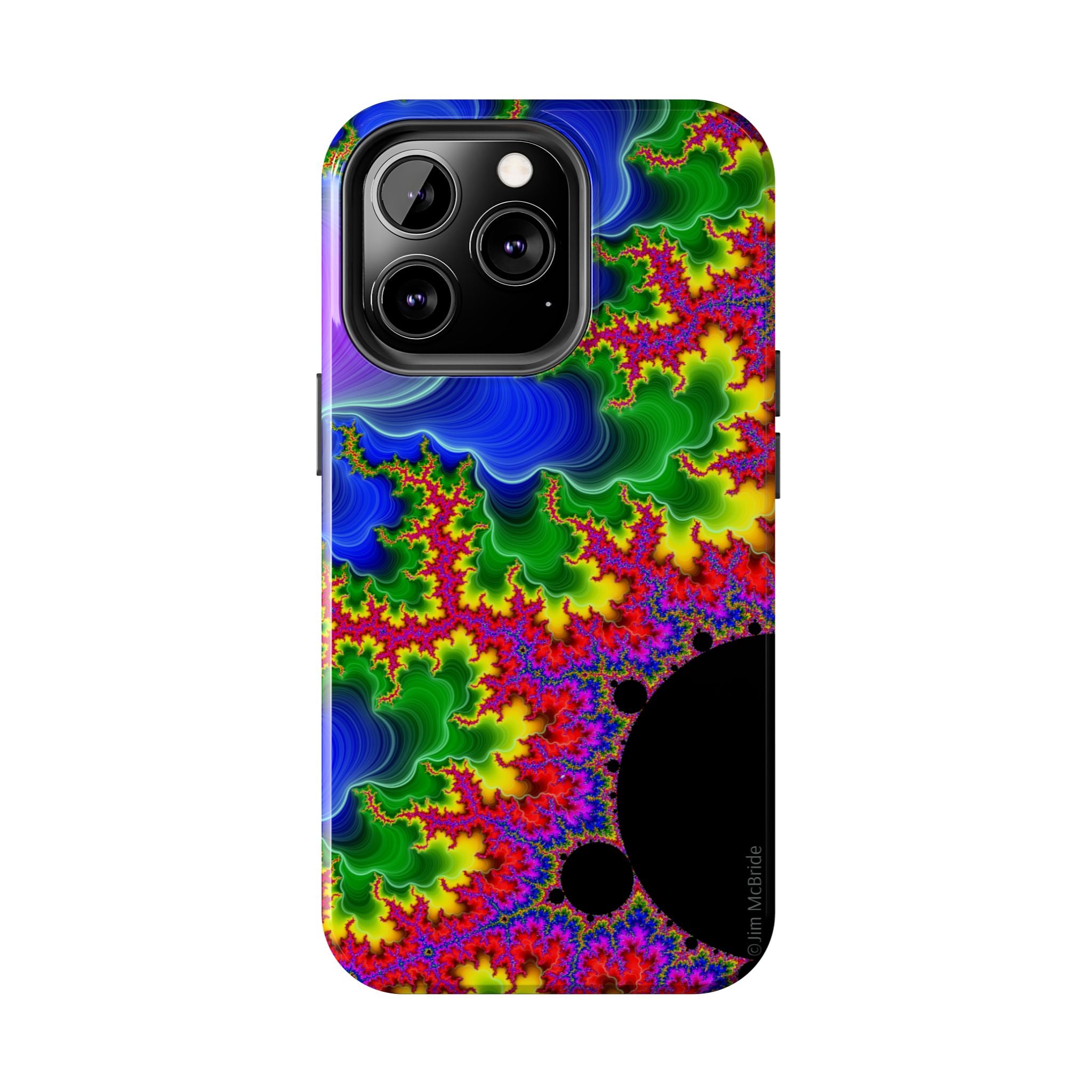 Psychedelic Fractal Tough Phone Case: Colorful Trippy Art
