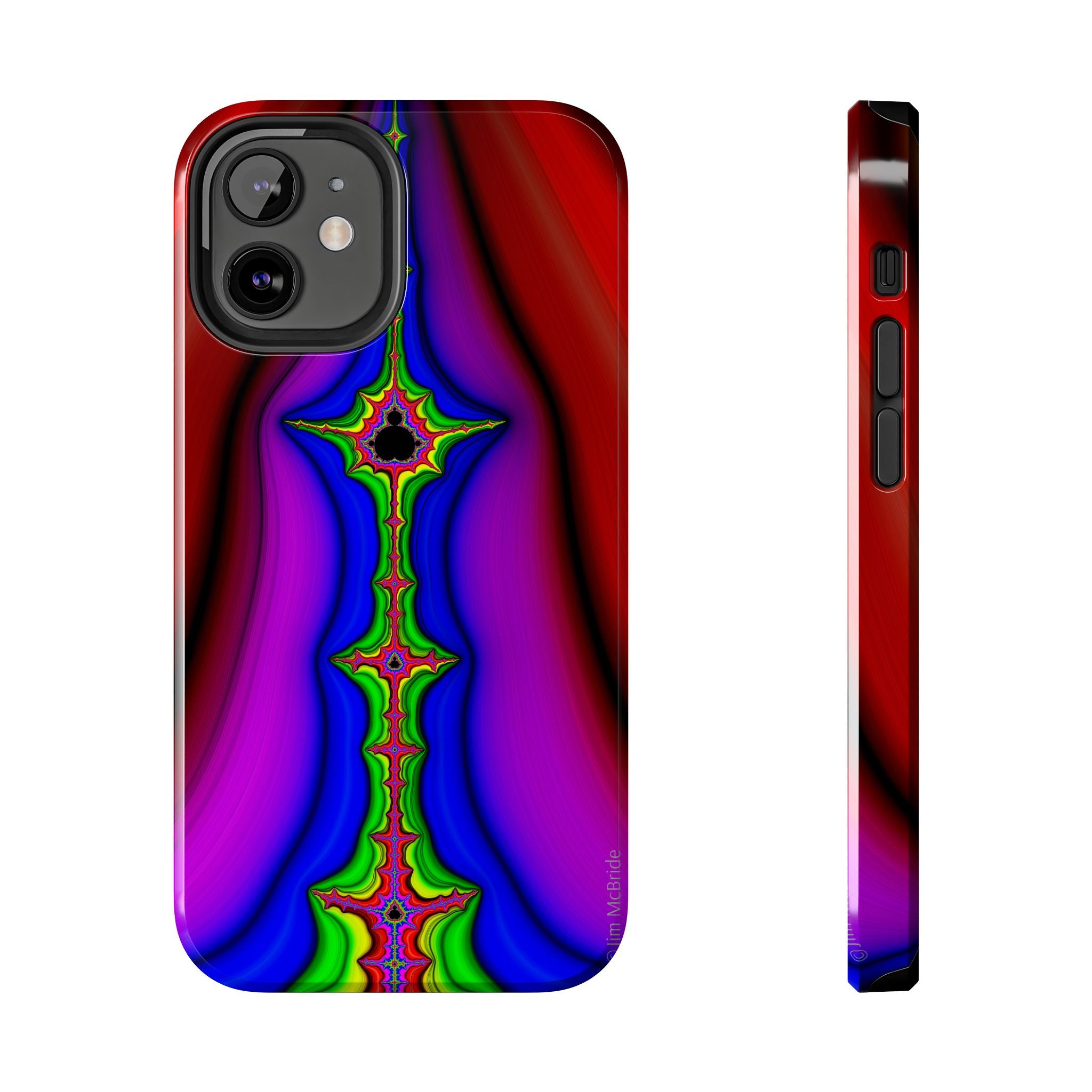 Psychedelic Fractal Tough Phone Case: Colorful Trippy Art