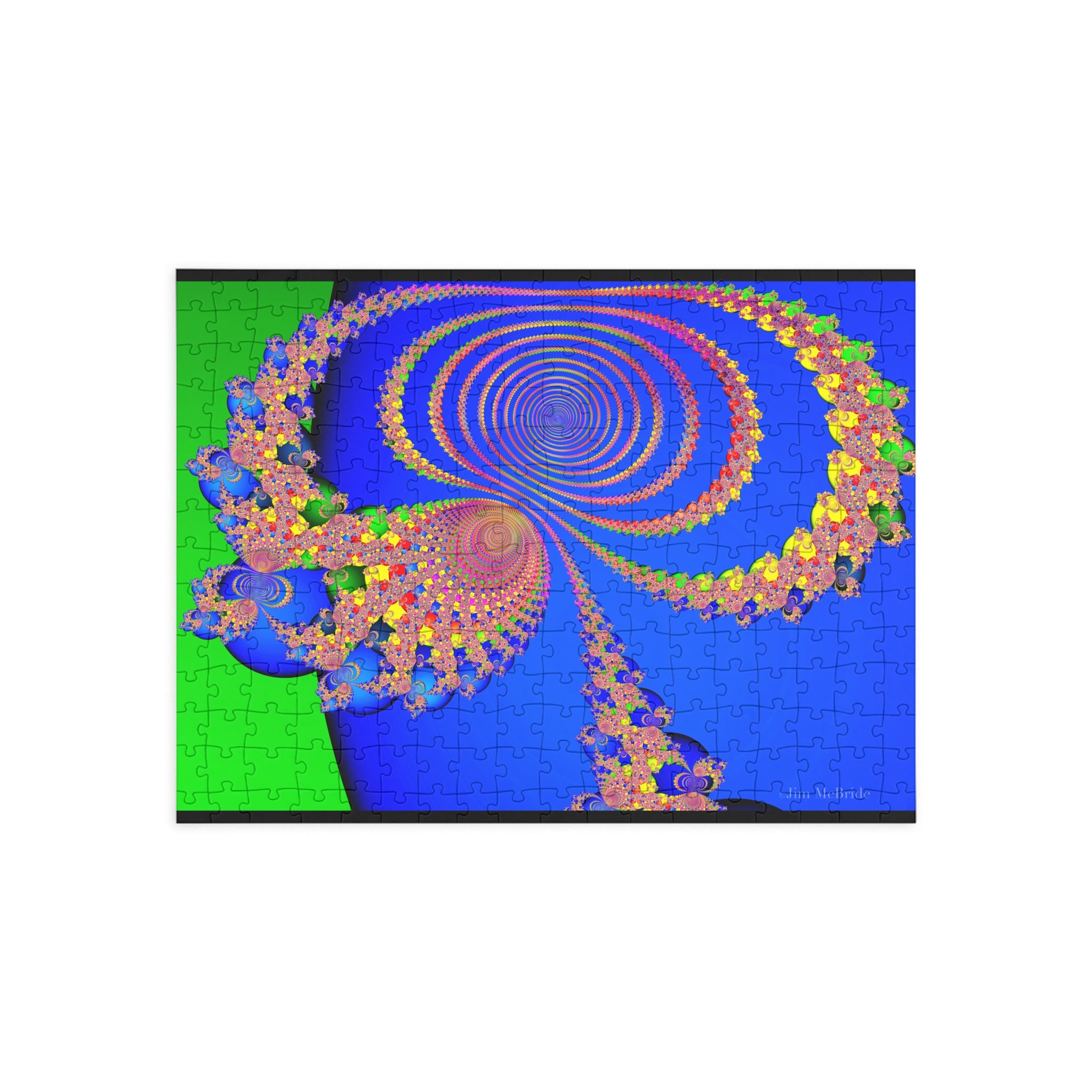 Psychedelic Fractal Jigsaw Puzzle: Vibrant Colors, Fun Challenge (1000-Piece)