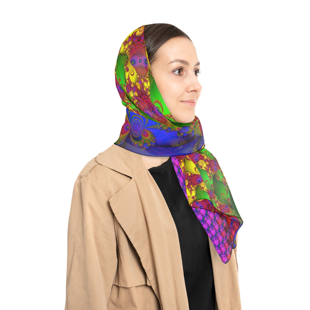 Trippy Mandelbrot Fractal Scarf: Colorful Abstract Art