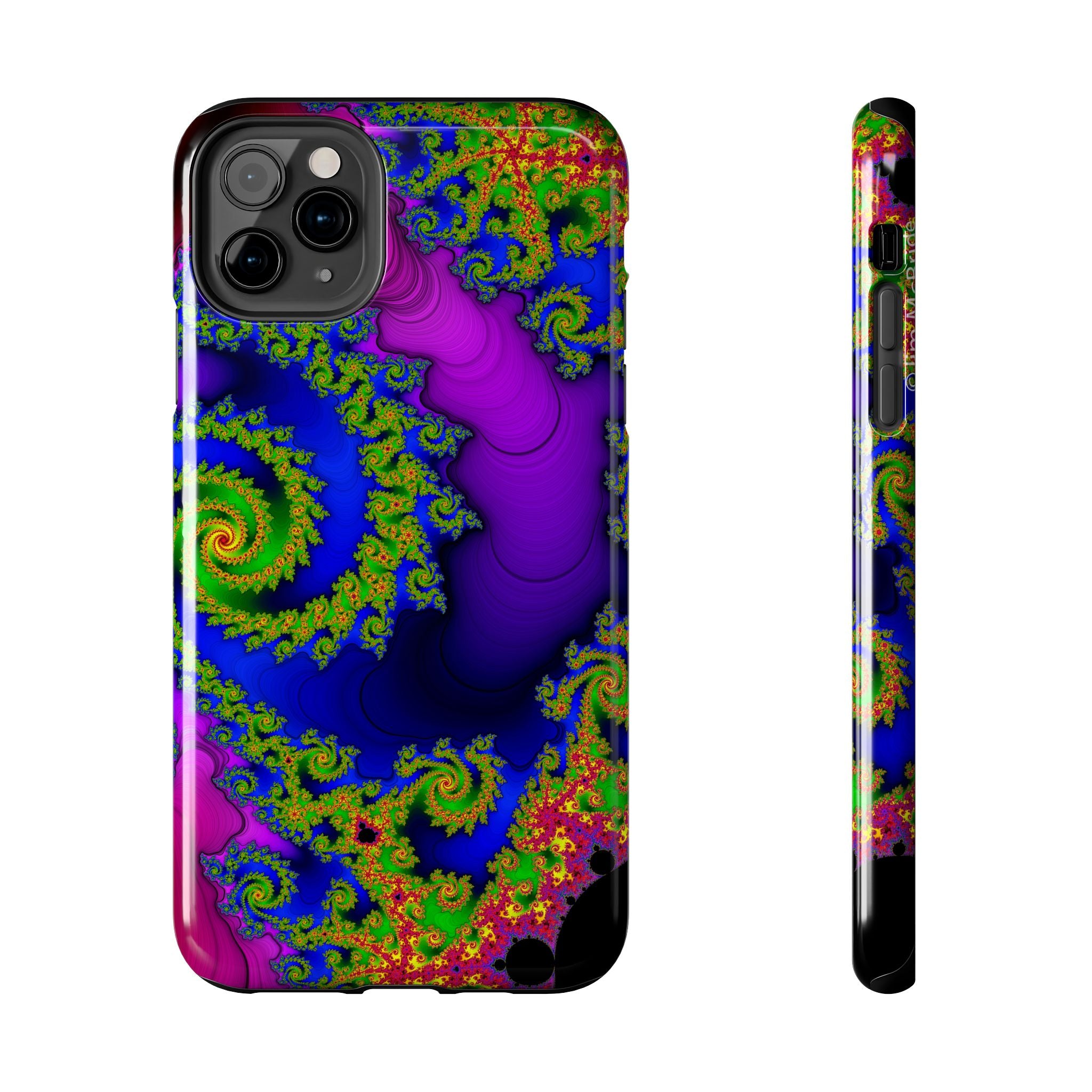 Psychedelic Fractal Tough Phone Case: Colorful Trippy Art