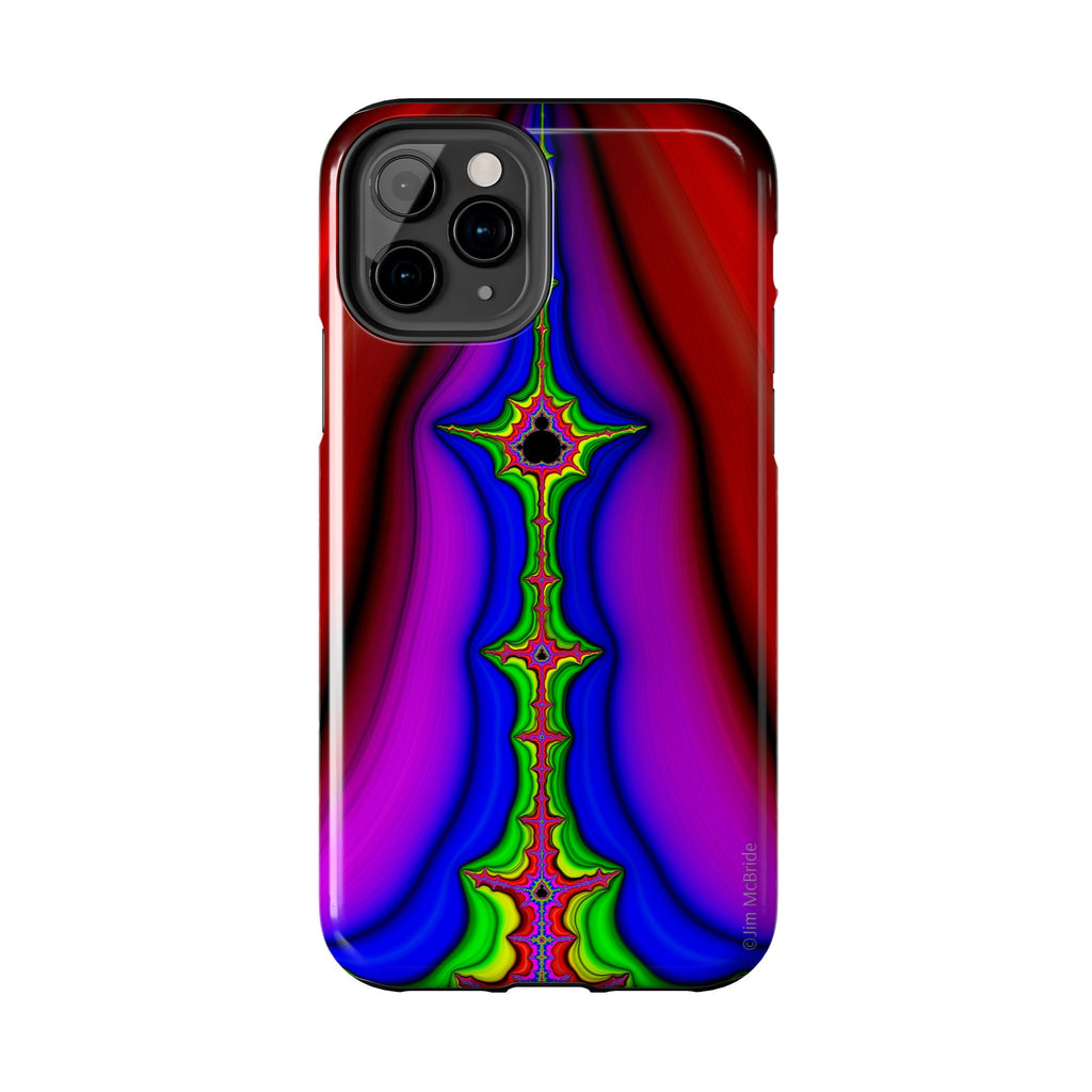 Psychedelic Fractal Tough Phone Case: Colorful Trippy Art