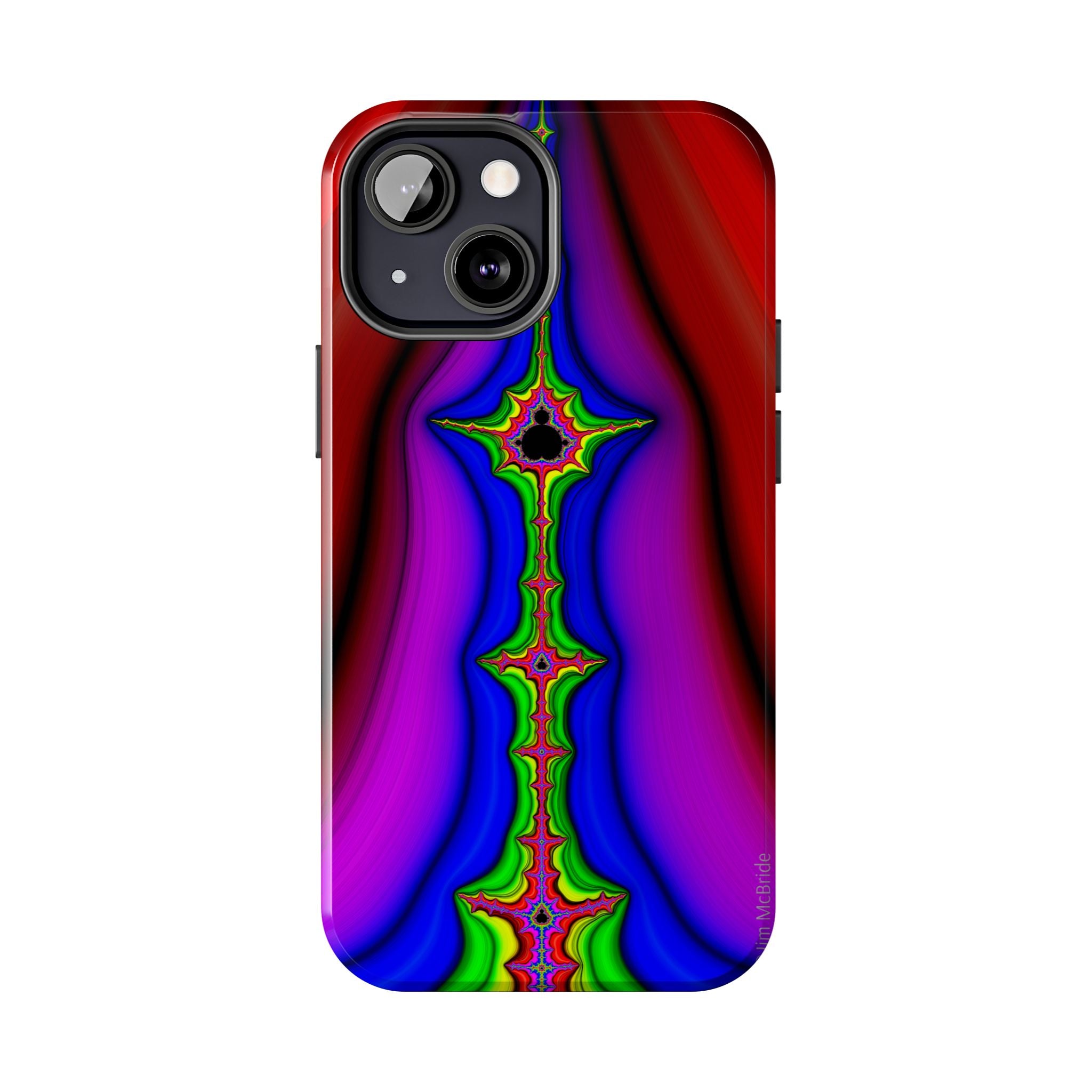 Psychedelic Fractal Tough Phone Case: Colorful Trippy Art