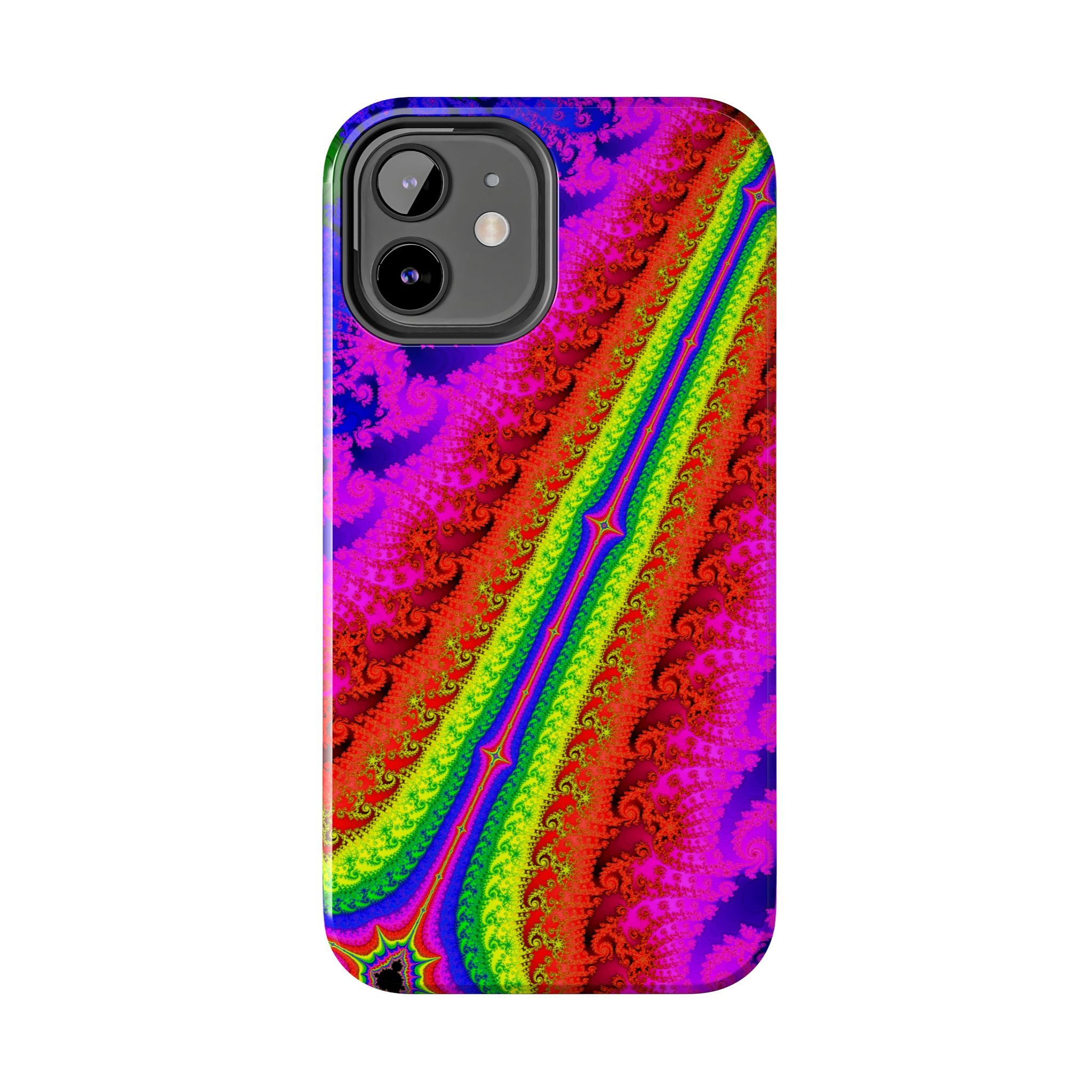 Psychedelic Fractal Tough Phone Case: Colorful Trippy Art