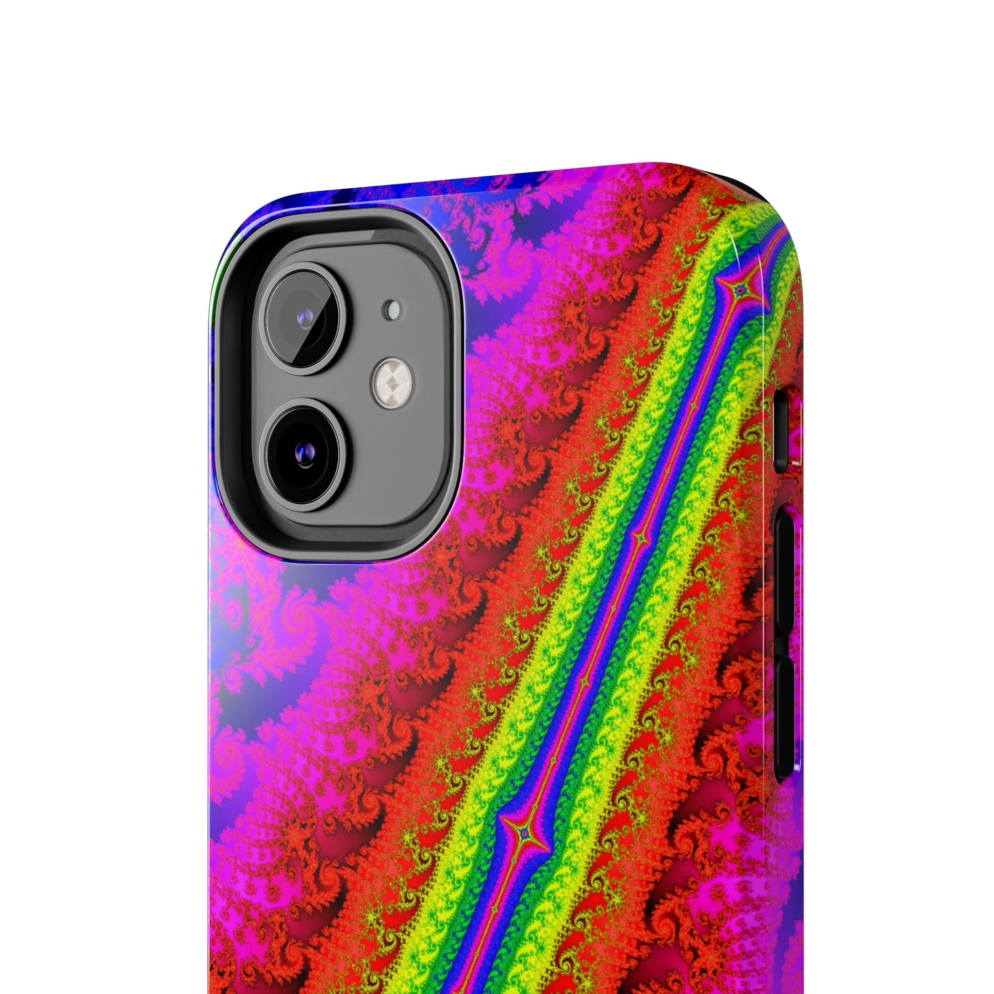 Psychedelic Fractal Tough Phone Case: Colorful Trippy Art