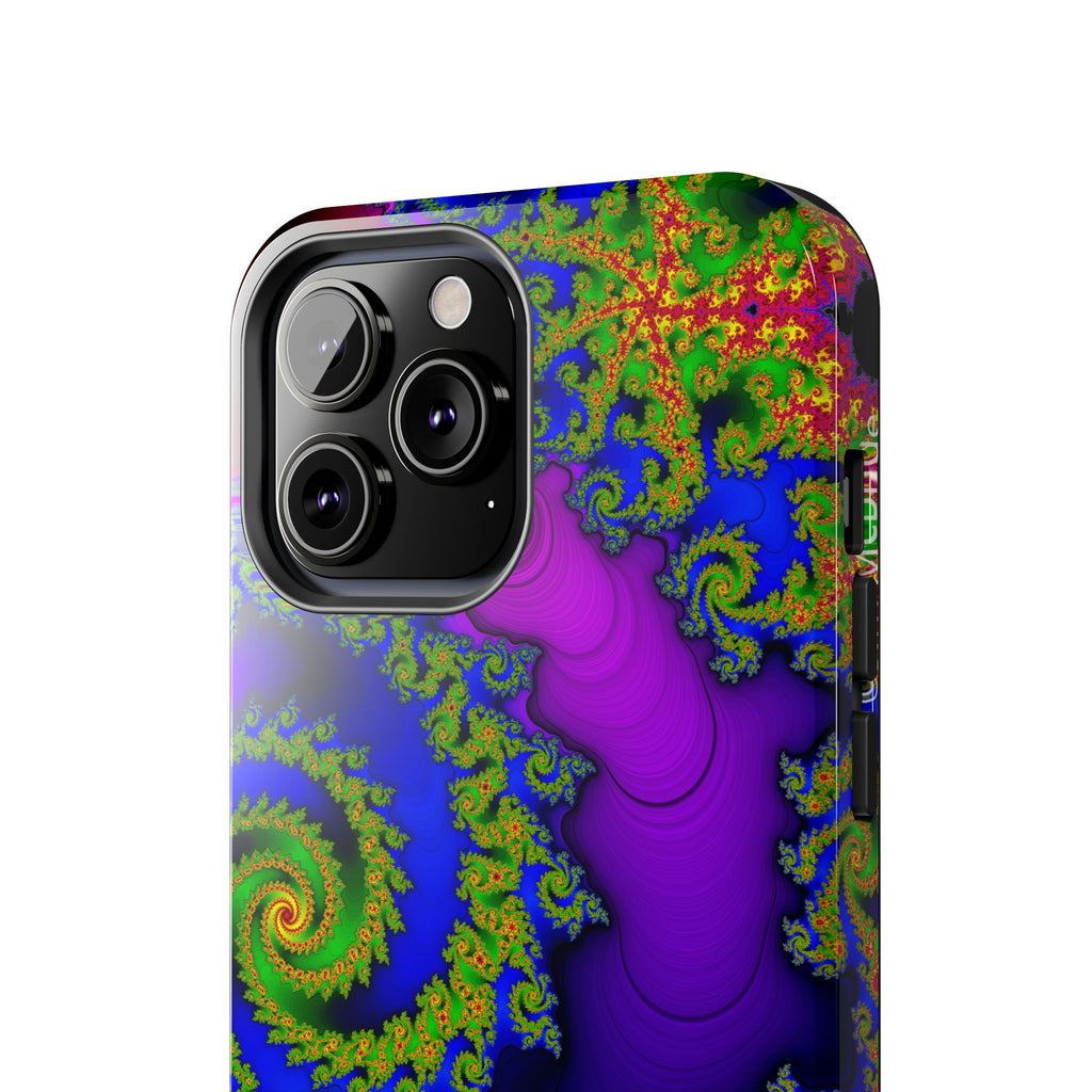 Psychedelic Fractal Tough Phone Case: Colorful Trippy Art