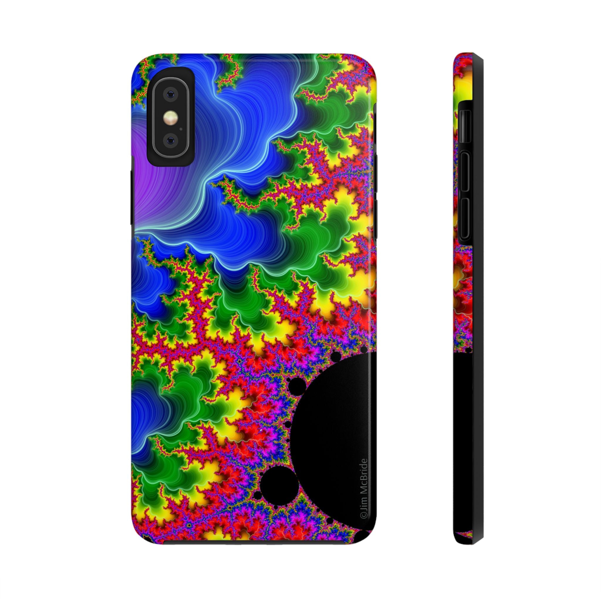 Psychedelic Fractal Tough Phone Case: Colorful Trippy Art