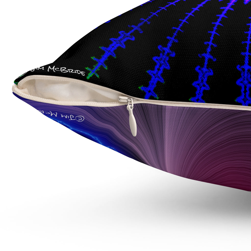 Fractal Art Pillow: Psychedelic Boho Decor