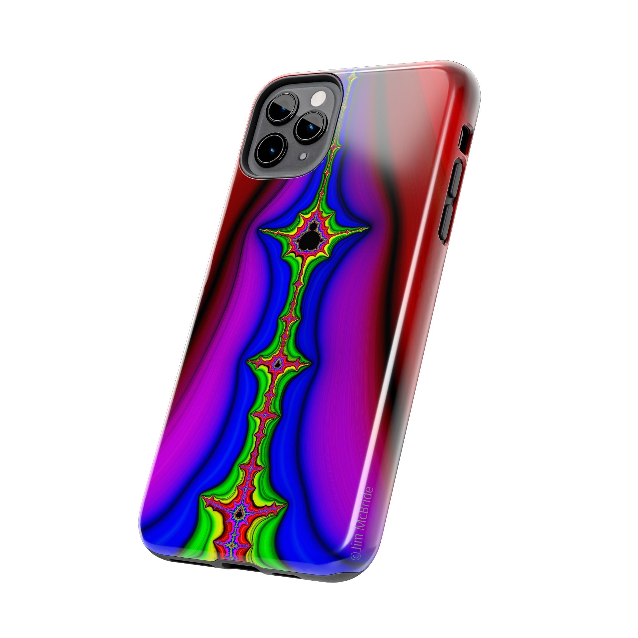 Psychedelic Fractal Tough Phone Case: Colorful Trippy Art