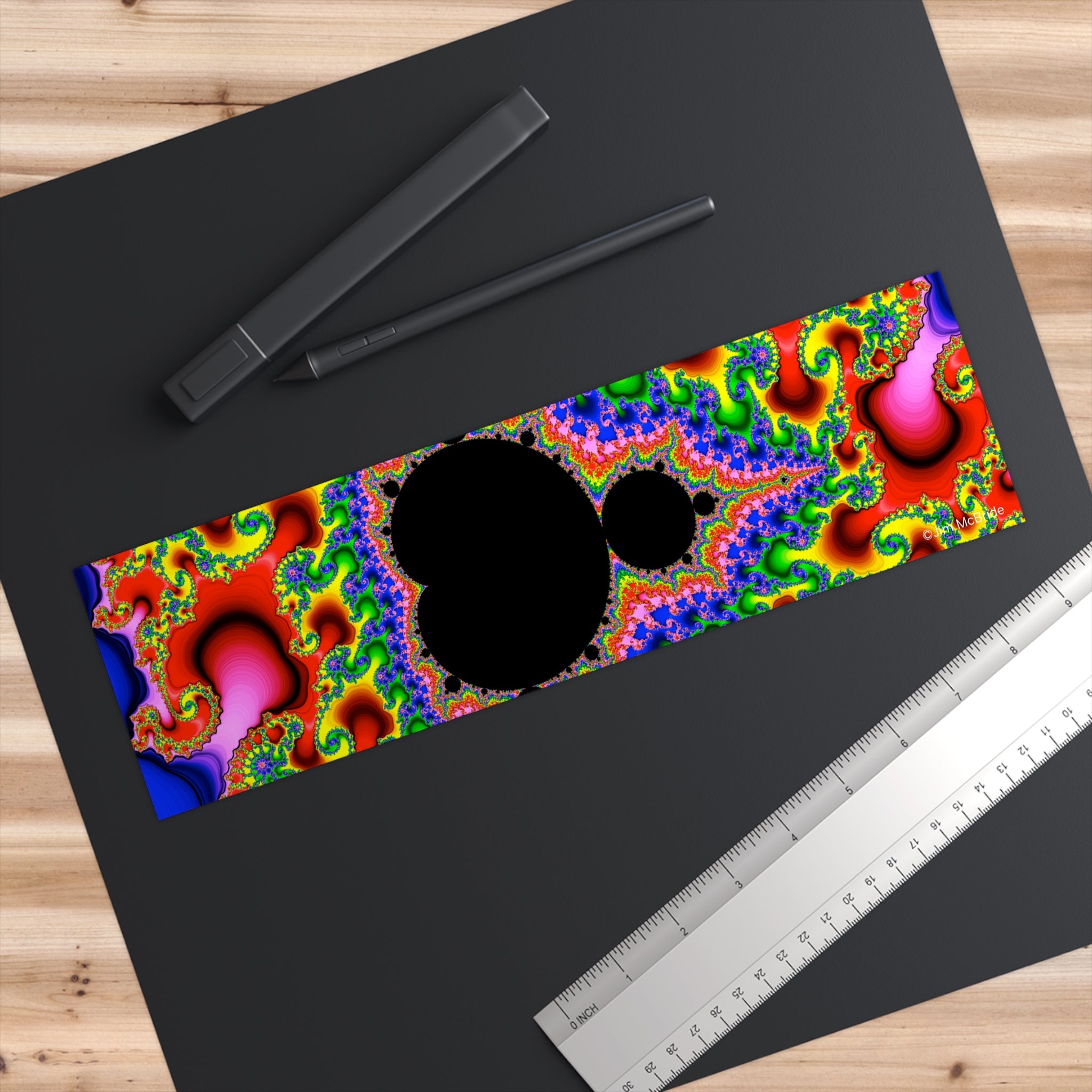 Fractal Bumper Sticker: Trippy Abstract Mandelbrot Art, Waterproof Vinyl