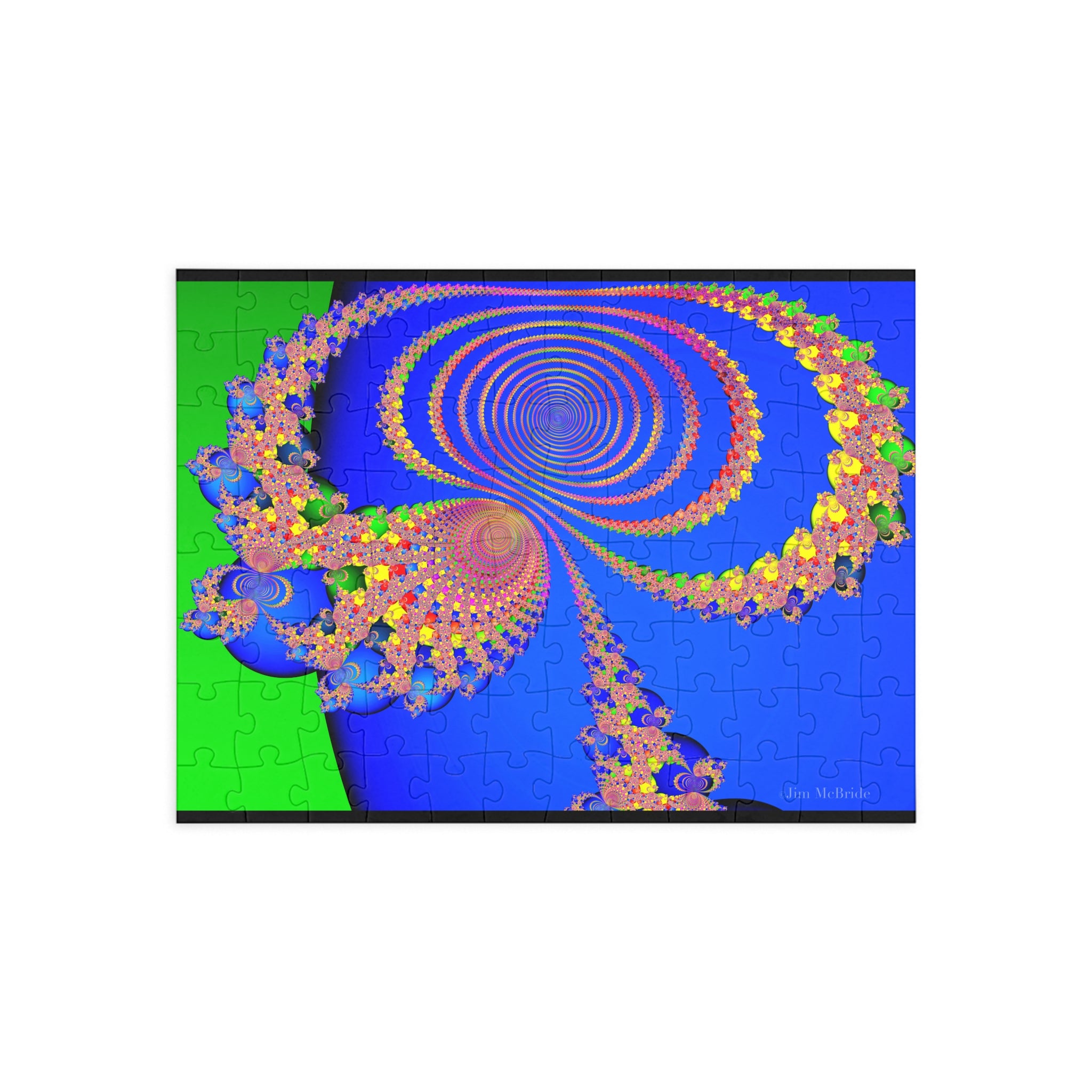 Psychedelic Fractal Jigsaw Puzzle: Vibrant Colors, Fun Challenge (1000-Piece)